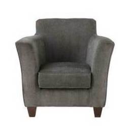 Kelly Fabric Chair - Charcoal